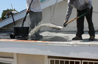 Leath flat roofing repair